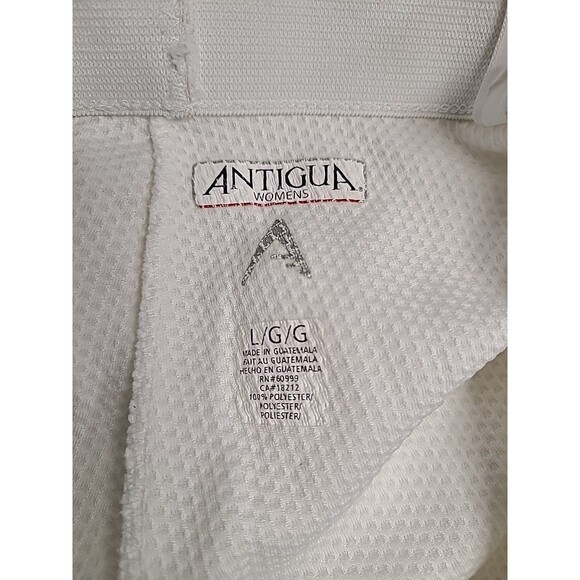 2 Pair Bundle Pants Lightweight Antigua Desert Dry White Slacks Size L / XL - Picture 6 of 10